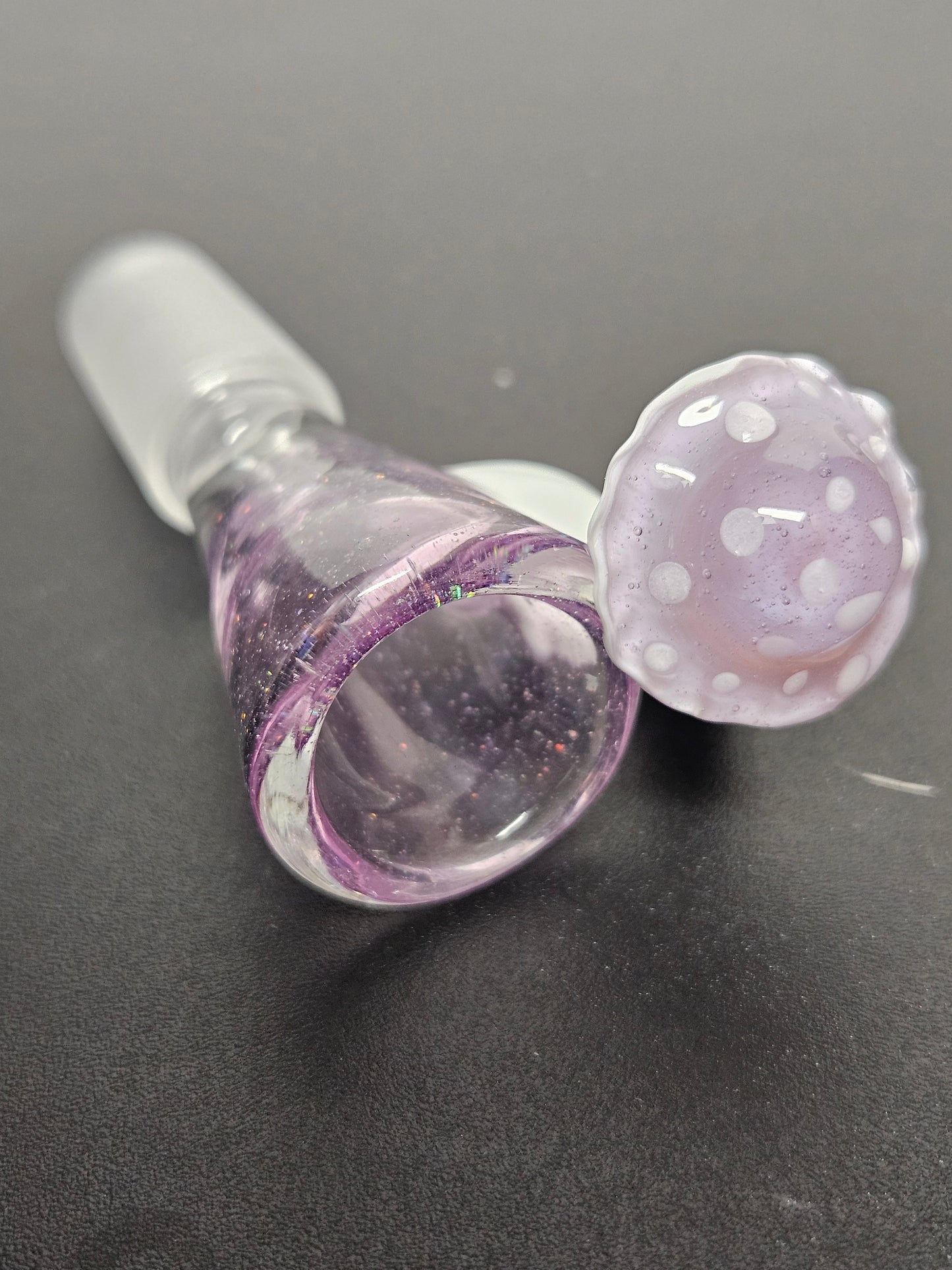 Purple crushed opal mushroom