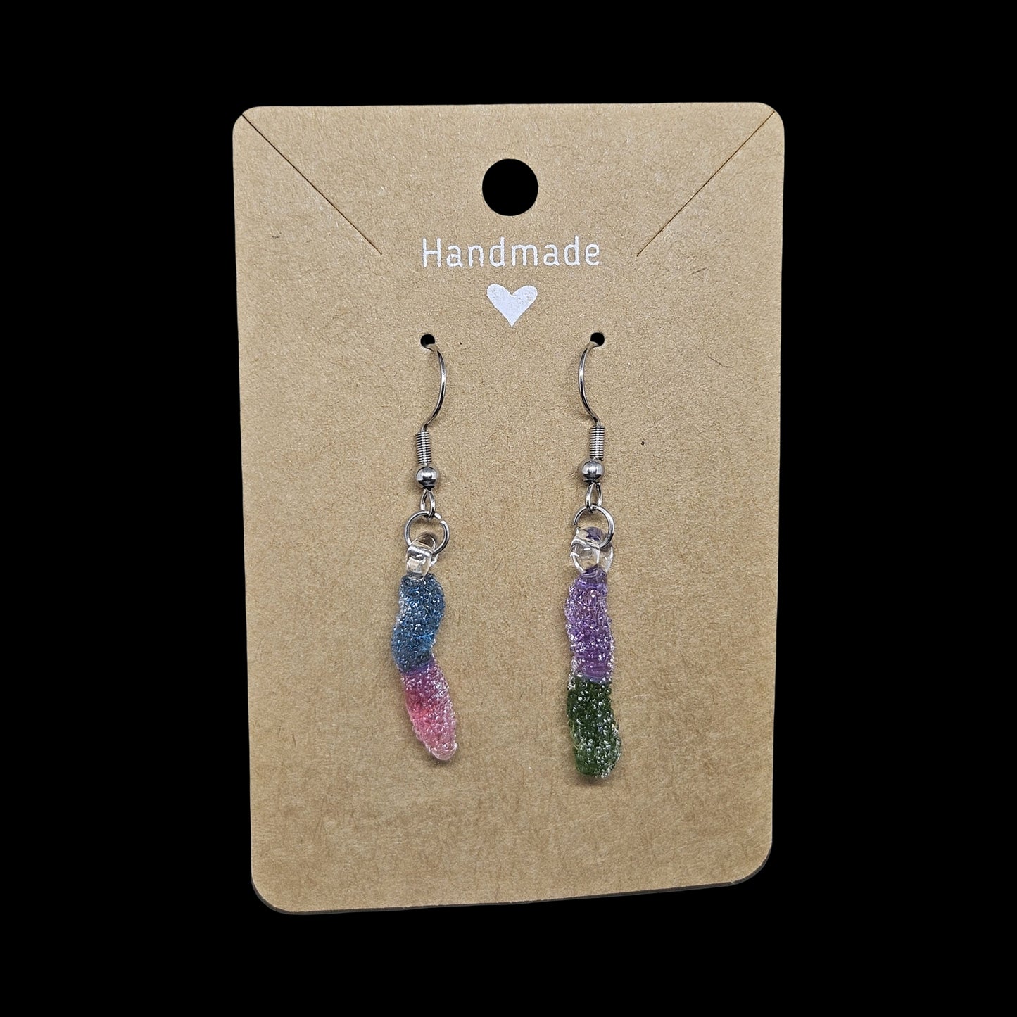 Gummy worms earrings