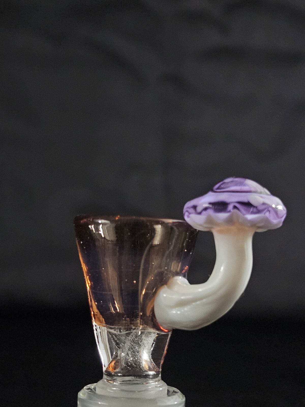 14mm 1 hole sculpted mushroom