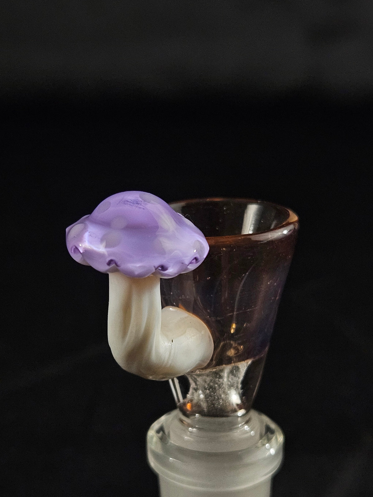 14mm 1 hole sculpted mushroom