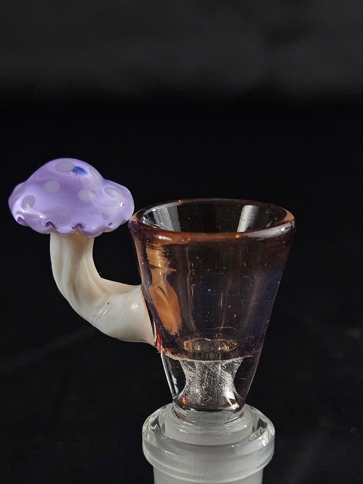 14mm 1 hole sculpted mushroom