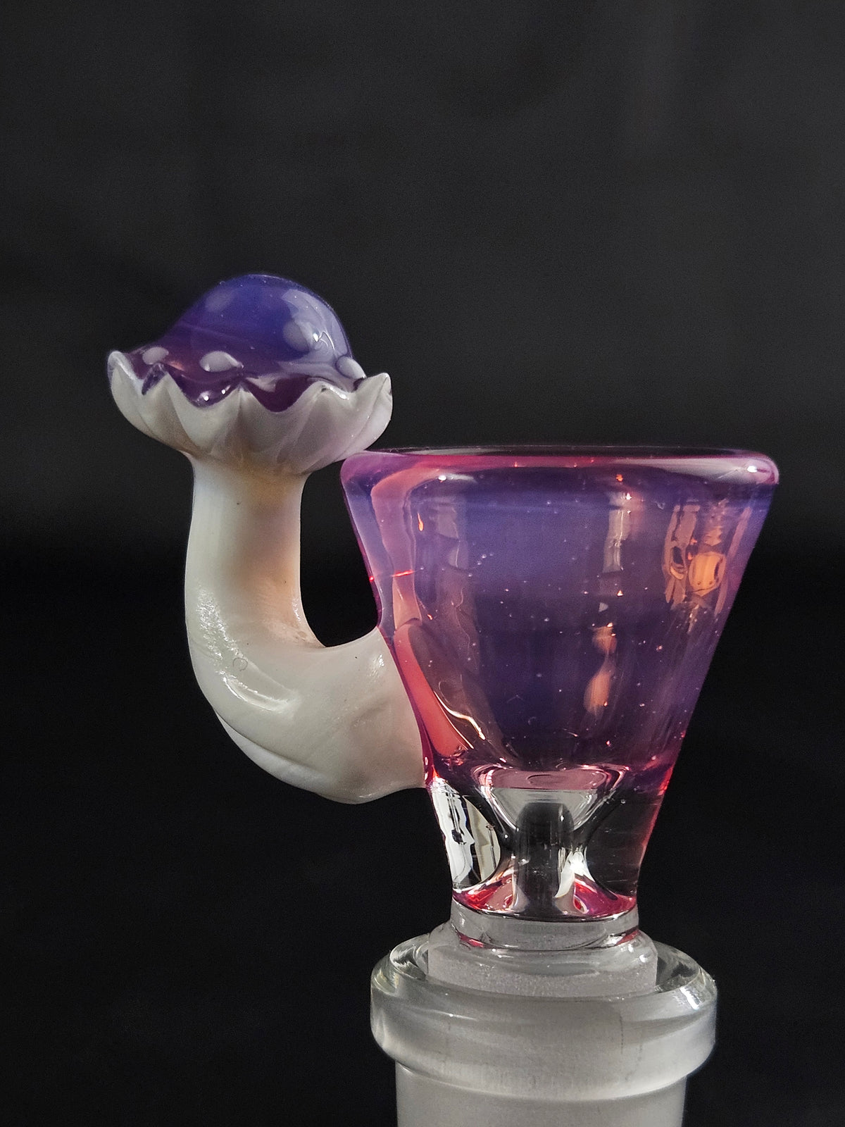 14mm 1 hole sculpted mushroom