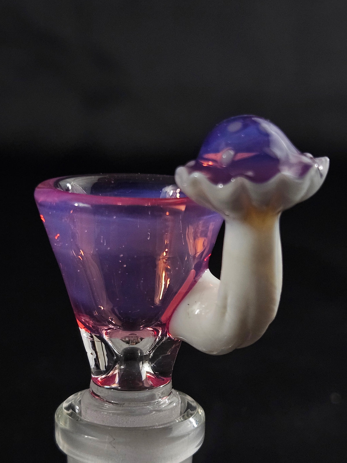 14mm 1 hole sculpted mushroom