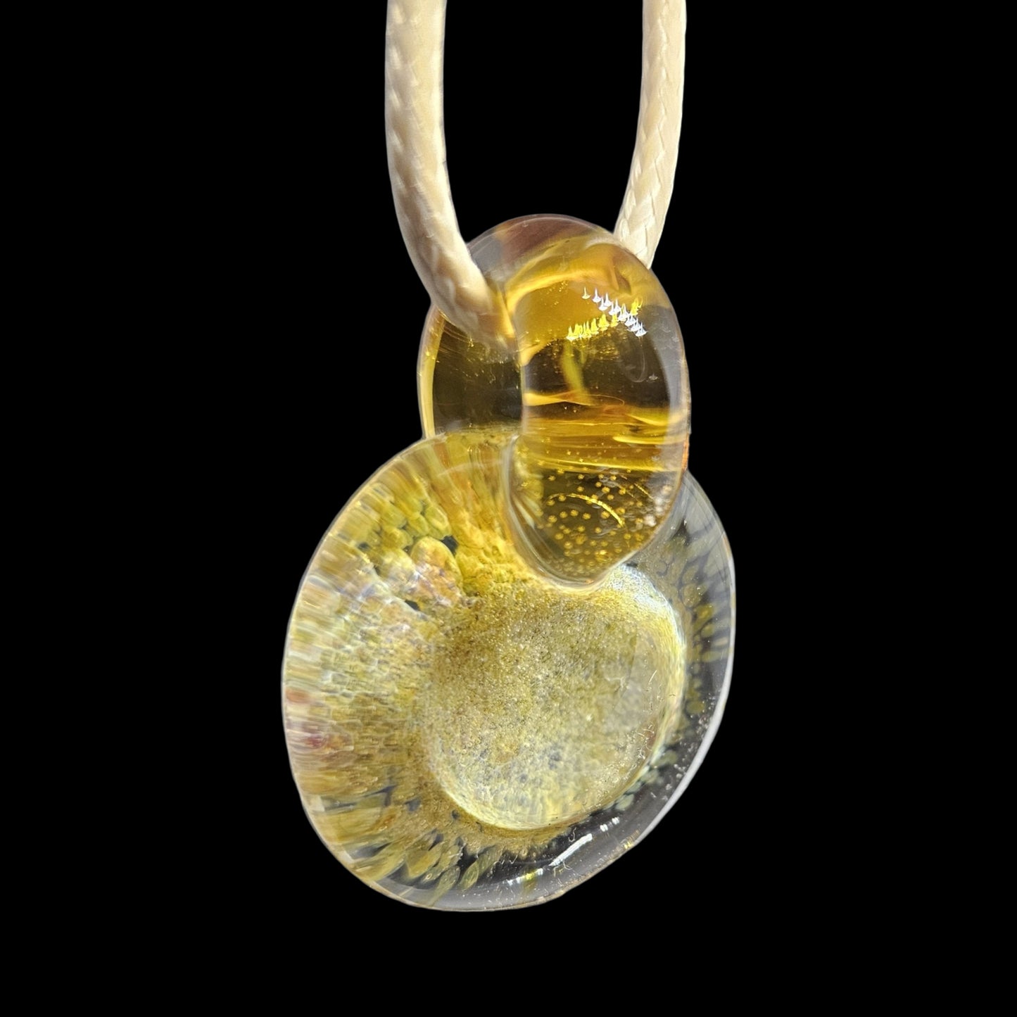 Amber purple frit