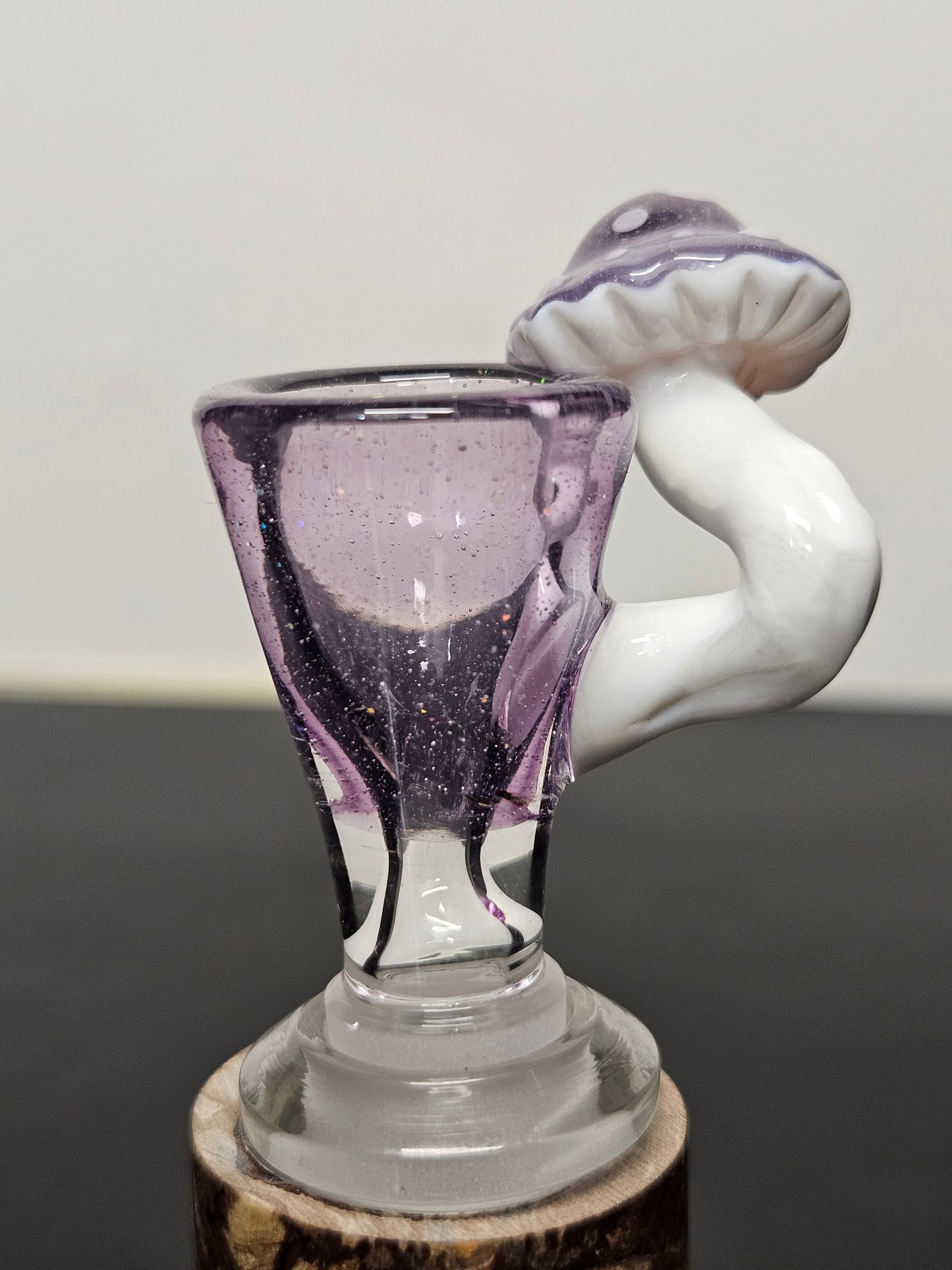 Purple crushed opal mushroom