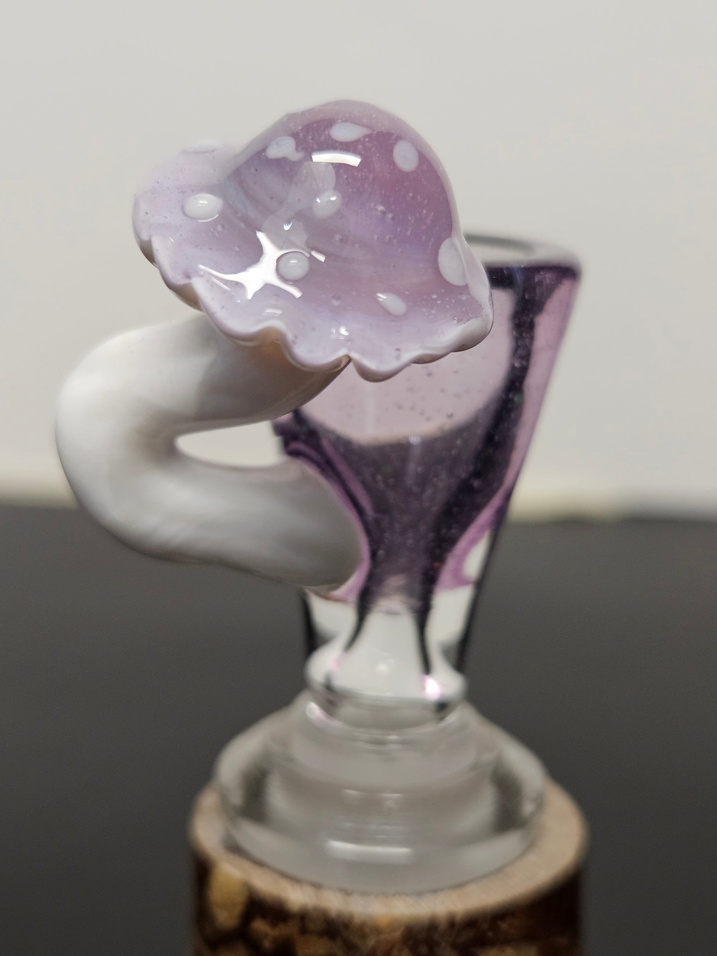 Purple crushed opal mushroom