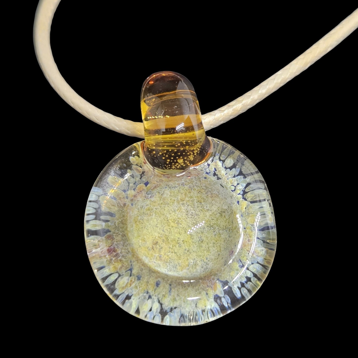 Amber purple frit