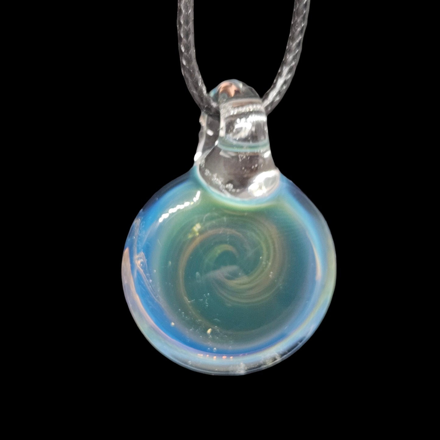 Blue Amber purple medallion