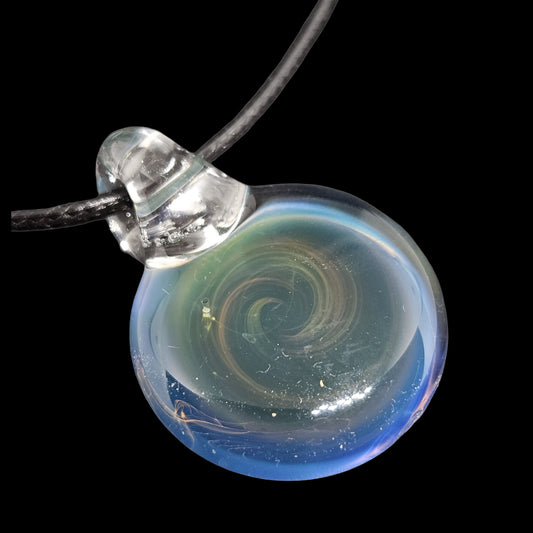 Blue Amber purple medallion