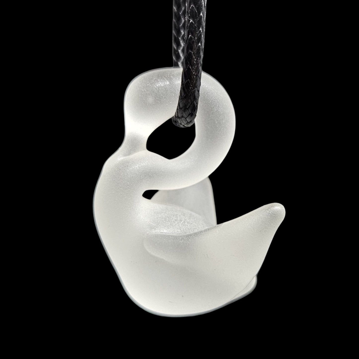 Sandblasted swan